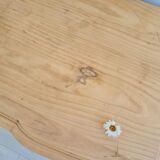Crossbow chest of drawers in raw wood - 3 drawers - Louis XV style