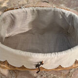 Wicker laundry basket