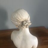 Old plaster bust 'La Rieuse' by Jean-Baptiste Pigalle