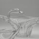 Large crystal centrepiece Art Vannes & matching swan – 54 cm