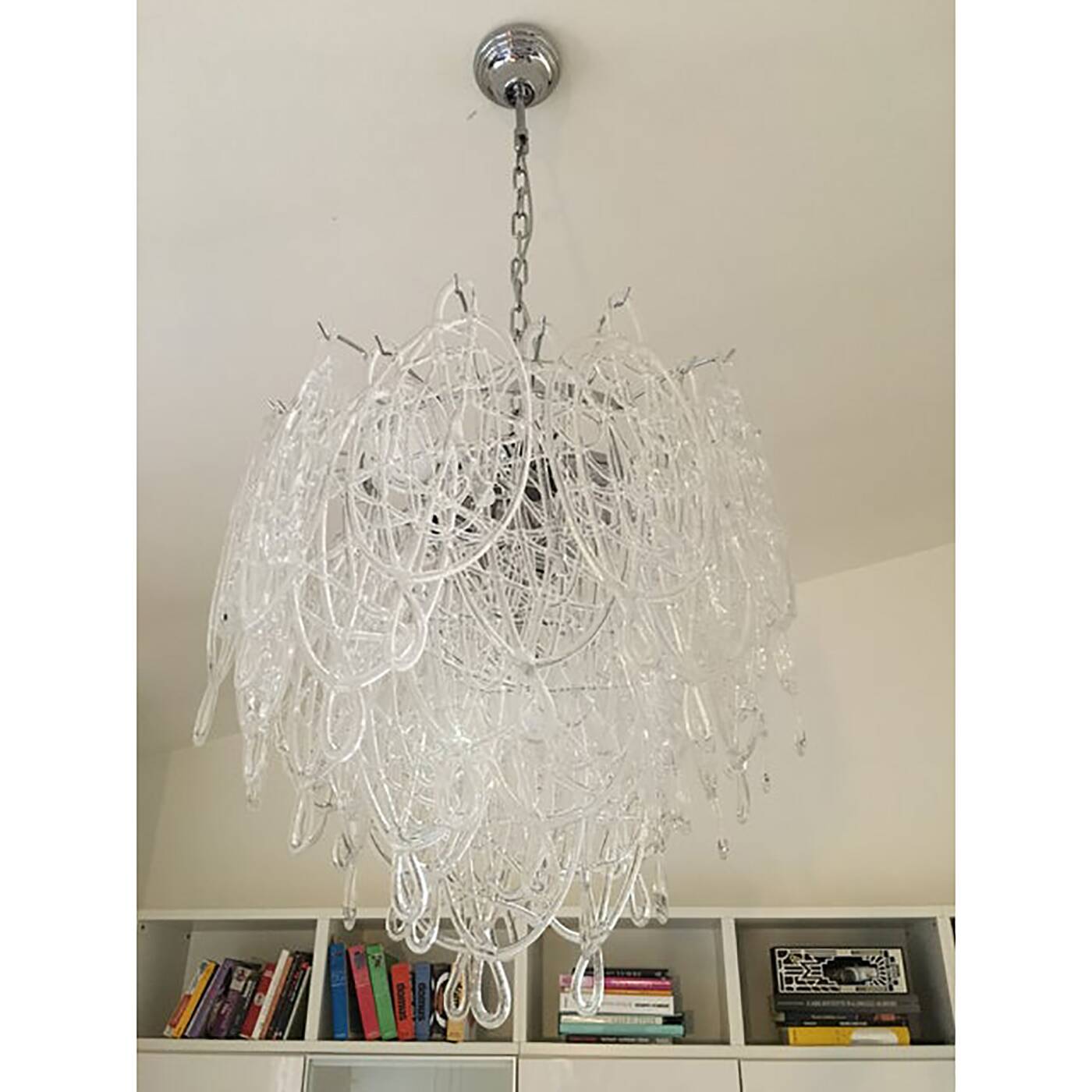 Modern Murano Glass "Ragnatela" Italian Chandelier