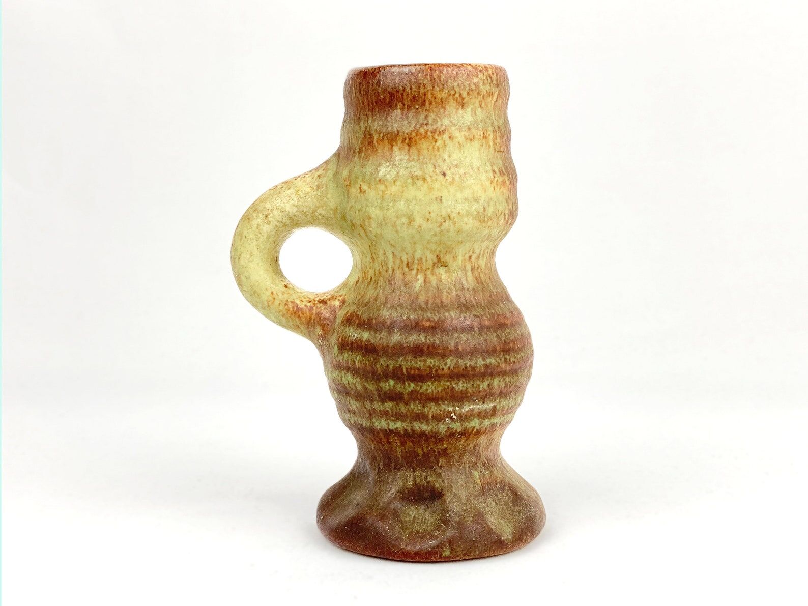 Vase en céramique vintage de Vest van Woerden poterie hollandaise