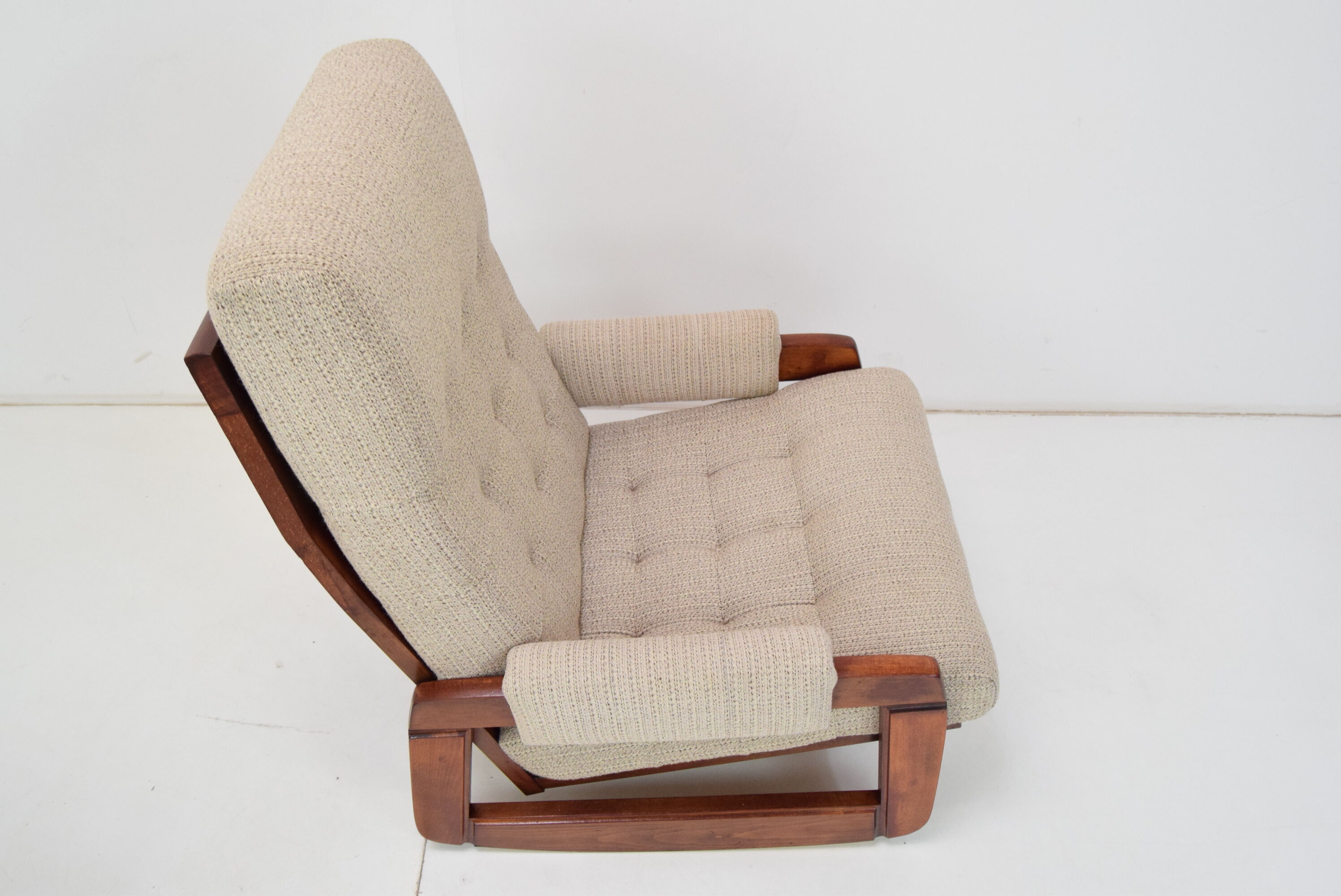 Pair of Mid-century Design Rocking Armchairs,1980's.
