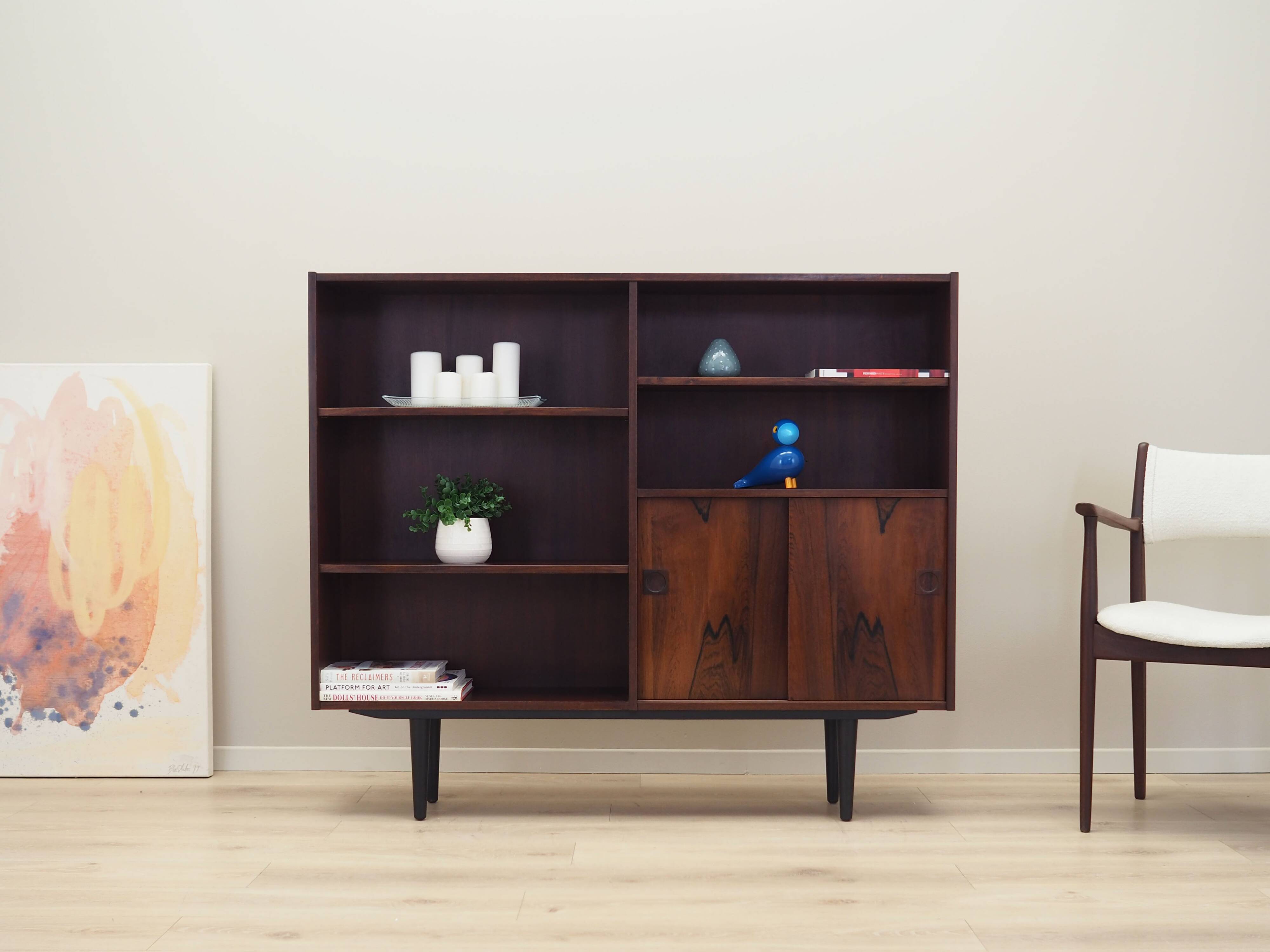 Rosewood bookcase, Danish design, 1970s, production: Farsø Møbelfabrik