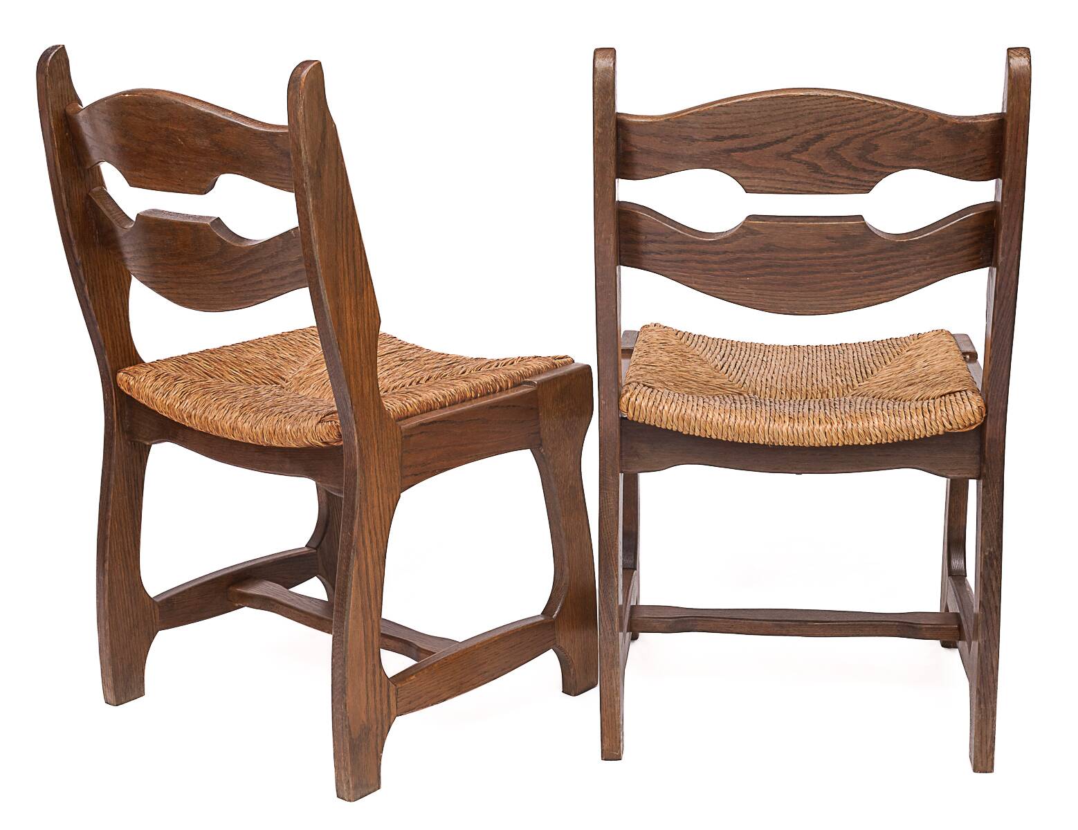 Set of 6 chairs by Guillerme and Chambron