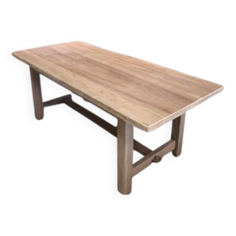 Solid oak dining table