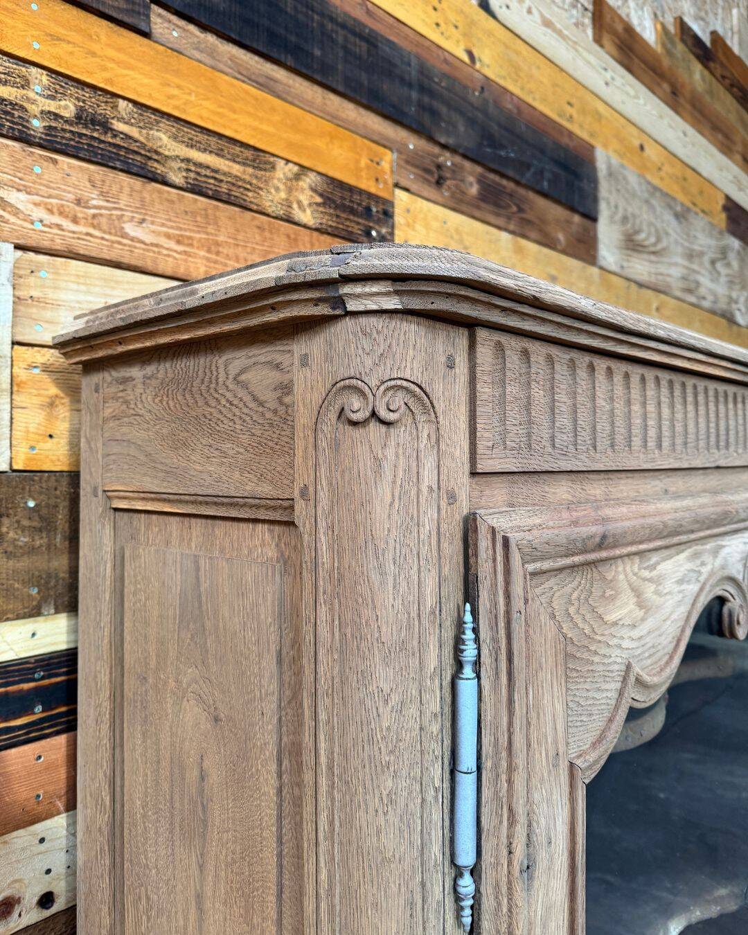 Antique oak dresser - sandblasted