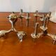 Set of 4 modular candle holders variant Nagel BMF vintage 1970
