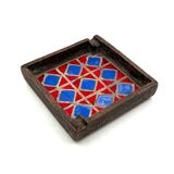 Mid-century space age ceramic ashtray, Aldo Londi Bitossi Italy 1970s