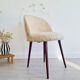Chaise moumoute tonneau vintage pieds compas