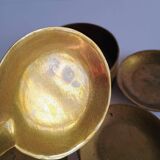 Set of 4 vintage brass nesting ashtrays