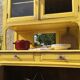 Yellow Parisian glass cabinet