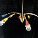 Multicolored Space Age chandelier 1950