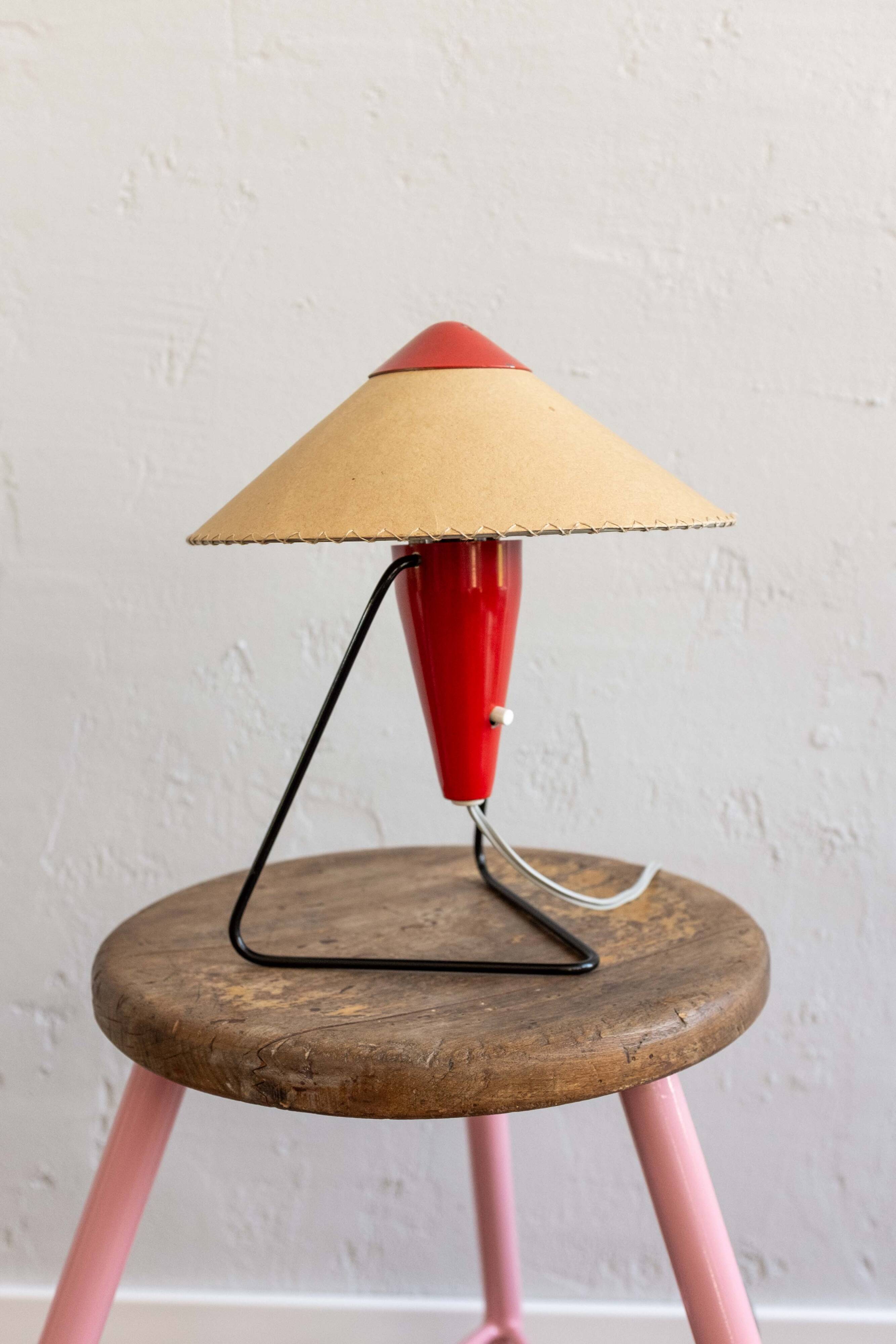Mid Century Czech Table Lamp by Helena Frantova for Okolo, 1950s