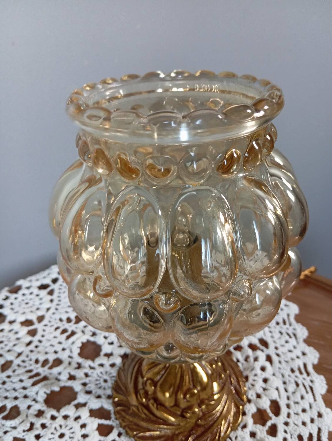 Lampe de table esprit bubble style Helena Tynell, vintage 1960