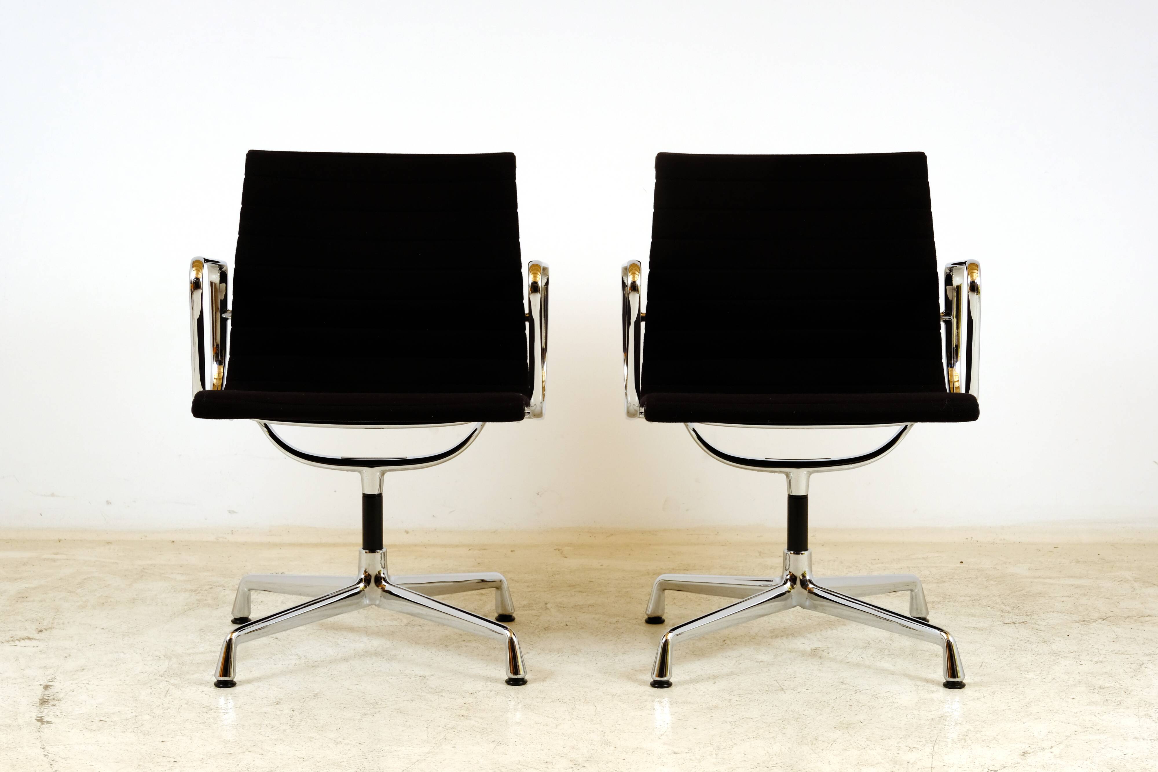 Pair of EA108 Eames armchairs for Vitra