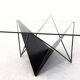 Vintage 80s steel wire coffee table eclectic design