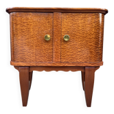 Mahogany veneered bedside table from the 1950s.