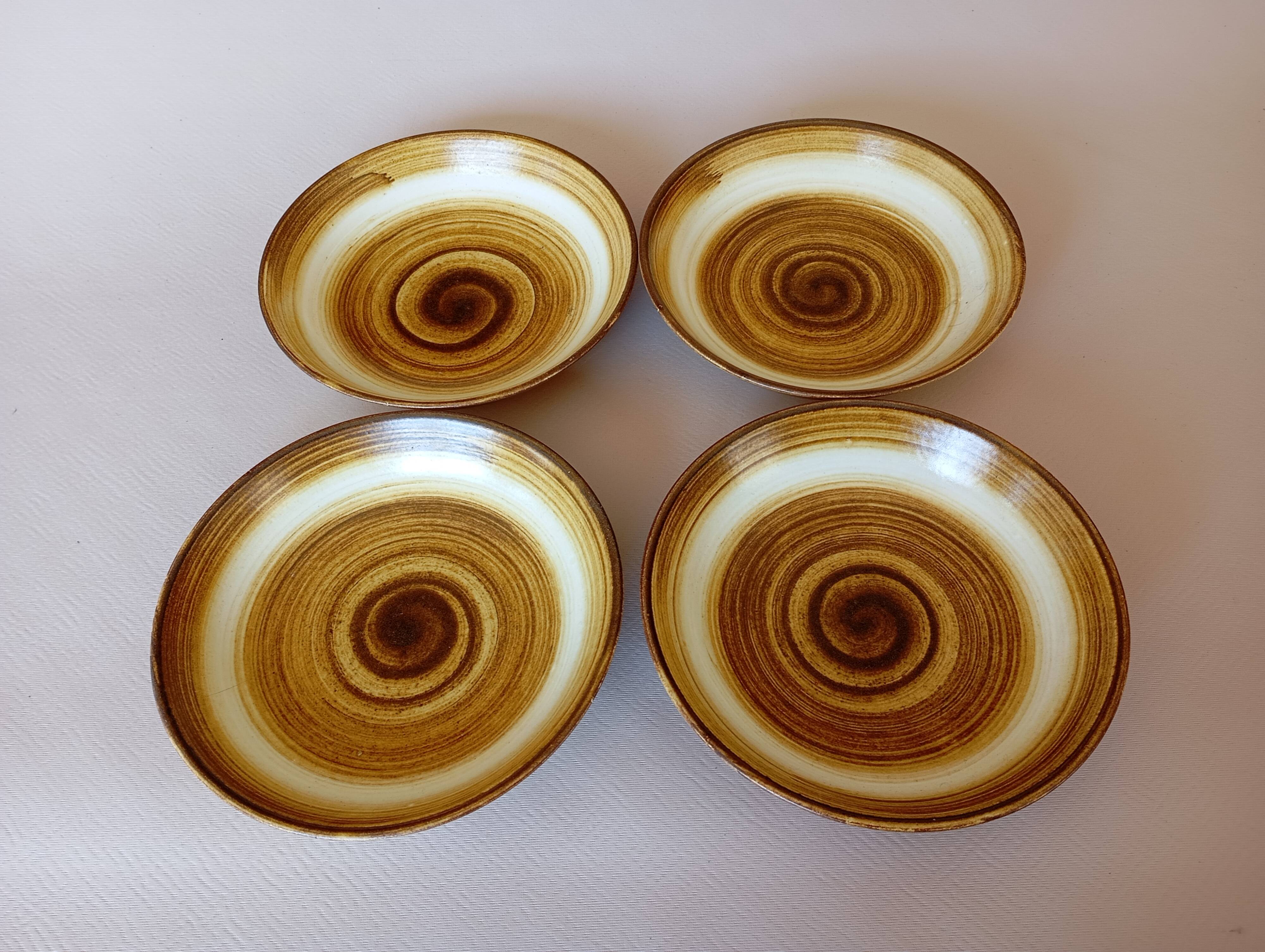 4 Longchamp calotte plates