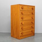Commode à tiroirs en teck danois des années 1970