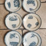 Set of 6 pexonne plates