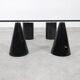 Vintage Italian Rectangular Marble Coffee Table with Glass Top