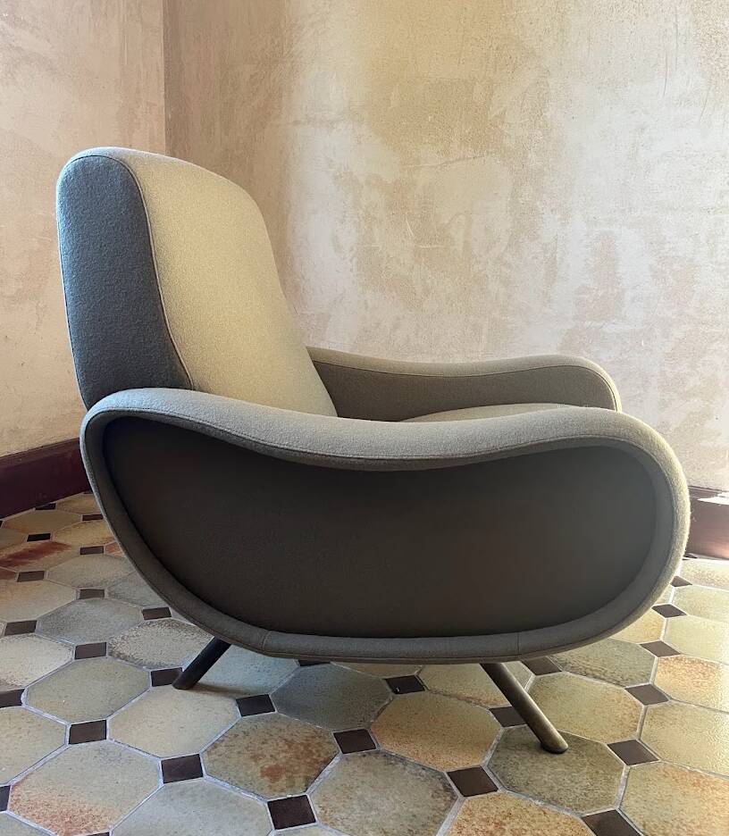 Marco Zanuso "Lady chair" from the 1970s (restored with Kvadrat wool fabric)