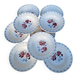 lot 9 assiettes creuses