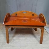 Mahogany boat coffee table