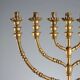 Antique gilded wooden candelabrum with 7 arms, 19th-20th century.