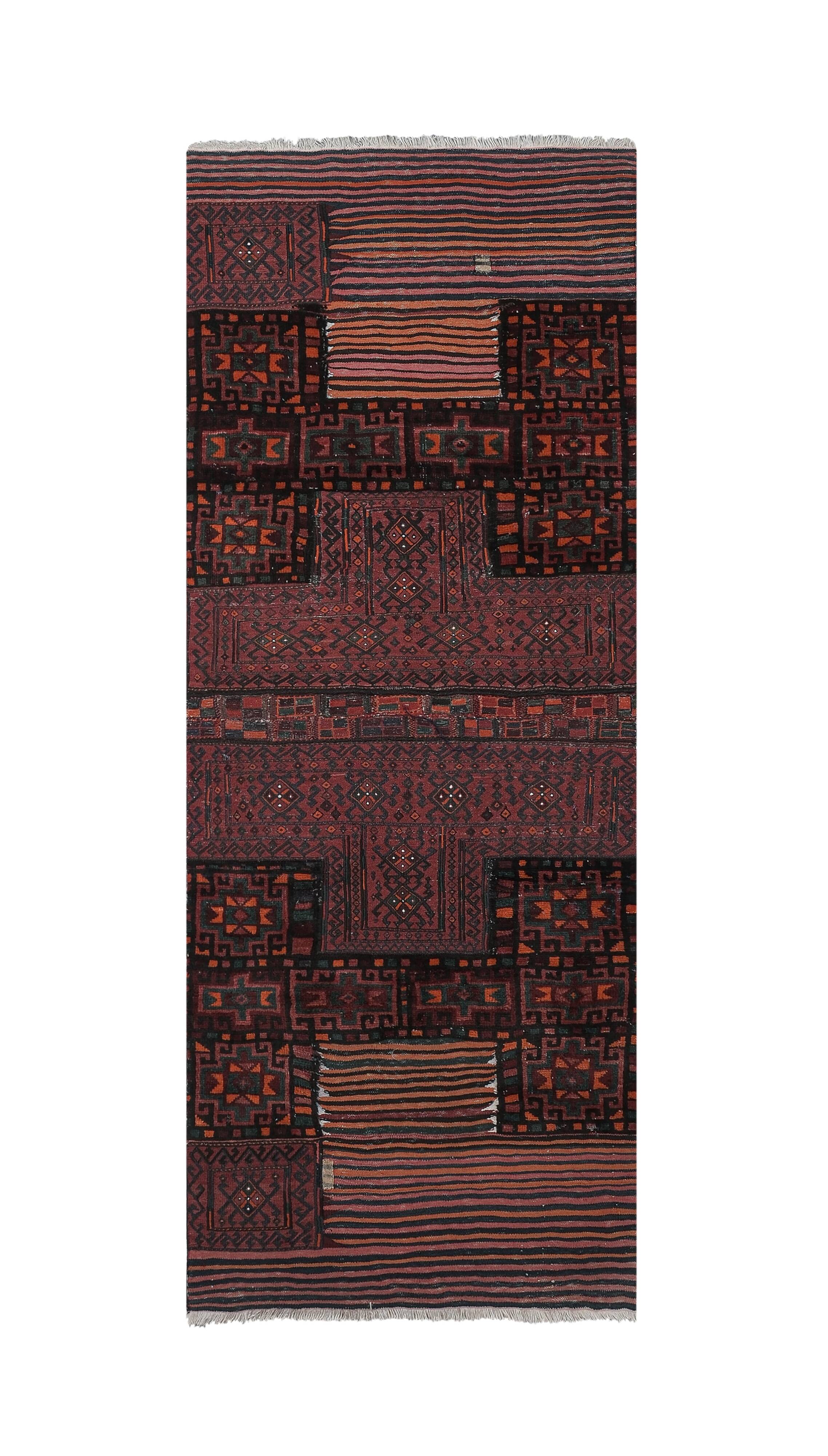 Vintage Turkish Oushak Rug Handwoven 108x276 cm