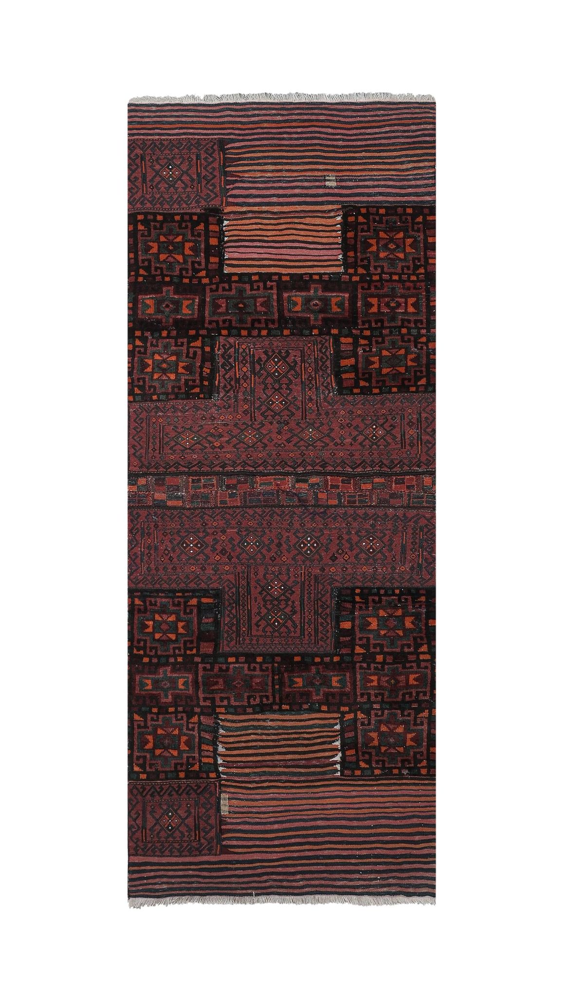Vintage Turkish Oushak Rug Handwoven 108x276 cm