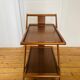 Desserte vintage chariot en bois, 1960