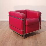 Pair of LC2 armchairs, Le Corbusier for Cassina