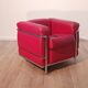 Pair of LC2 armchairs, Le Corbusier for Cassina