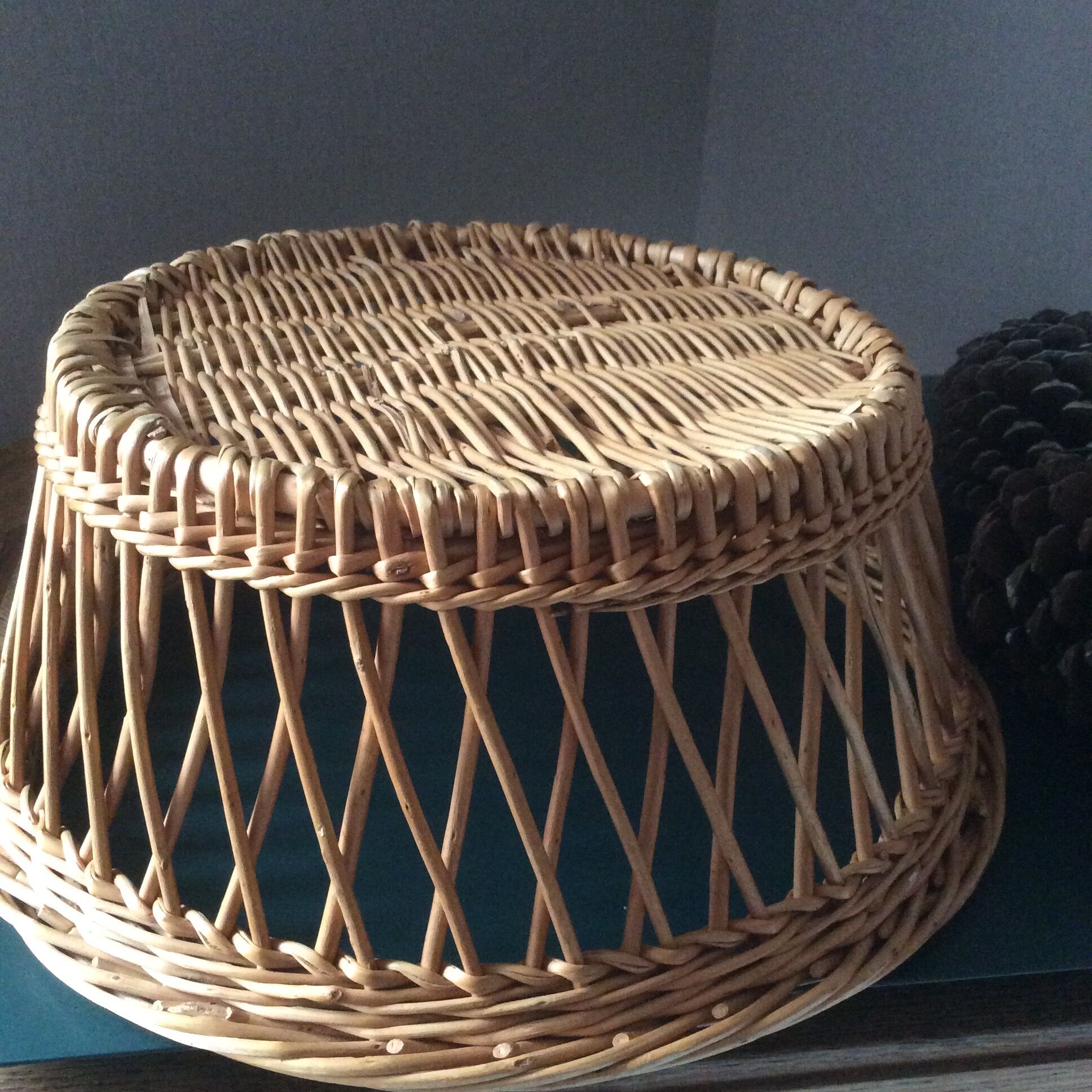 Vintage wicker basket