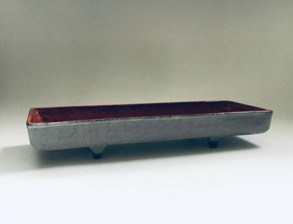 Art Pottery Studio Handmade Dish by Tieberghien, Belgium, 1960s