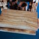 6 egg cups and their olive wood tray