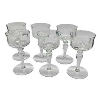 Set de 6 verres années 1940