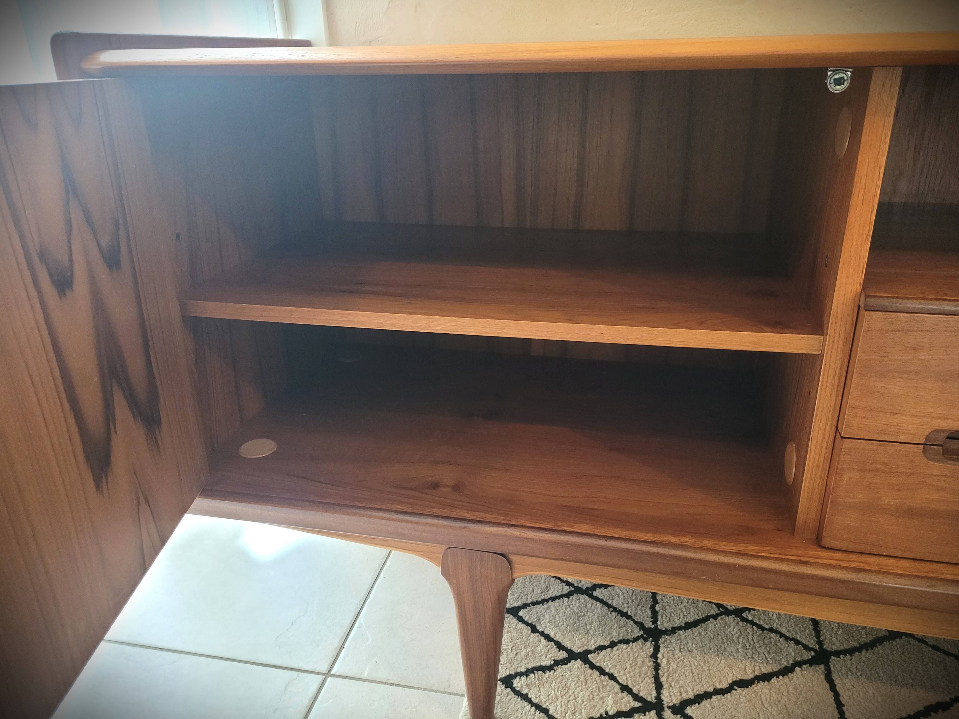 Scandinavian design sideboard in vintage teak