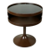 Luna Space Age chocolate brown tulip side table by Opal, Germany