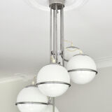Italian space age cascading globe chandelier 1960s