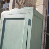Armoire parisienne patine ancienne menthe