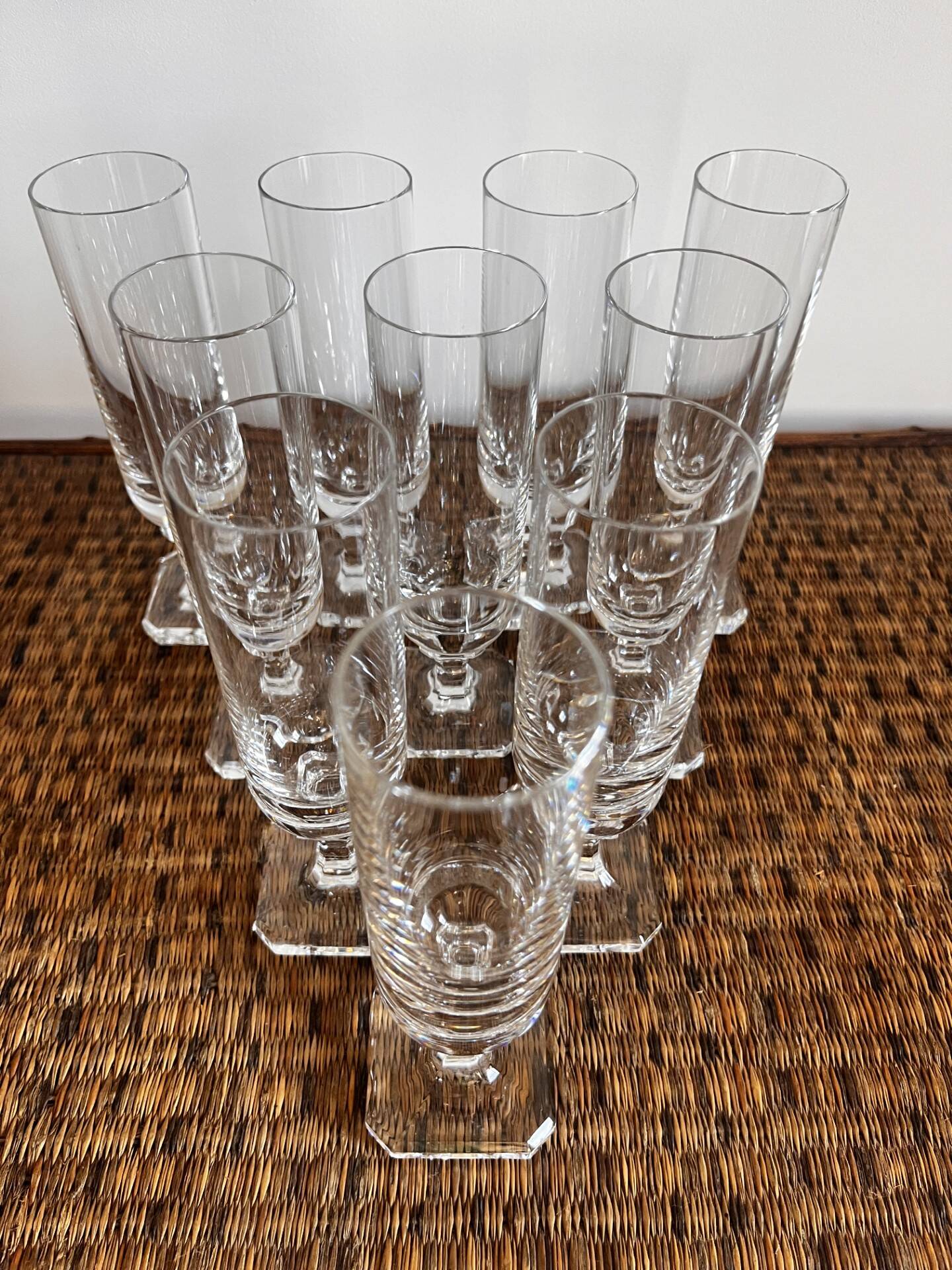 Antique champagne flutes