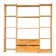 Large pine bookshelf