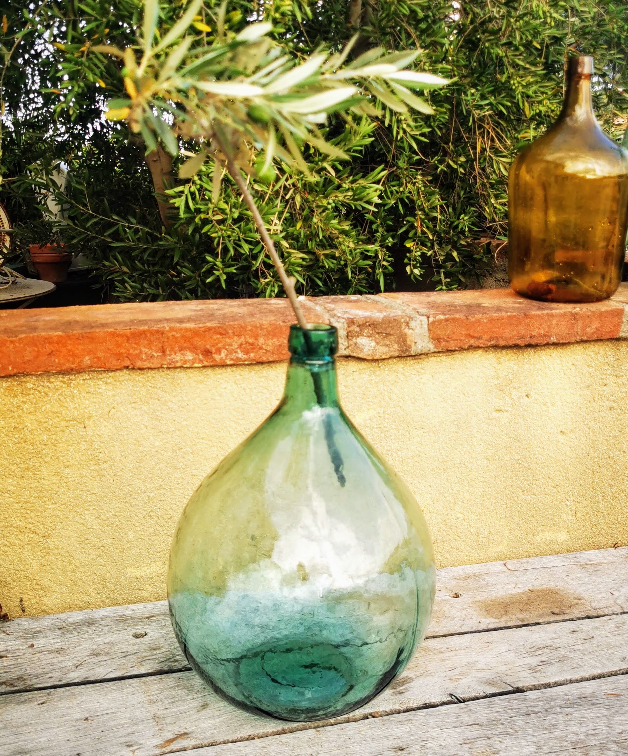 Green demijohn 10 liters
