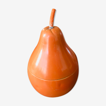 Poire à glaçon orange xxl vintage année 1970