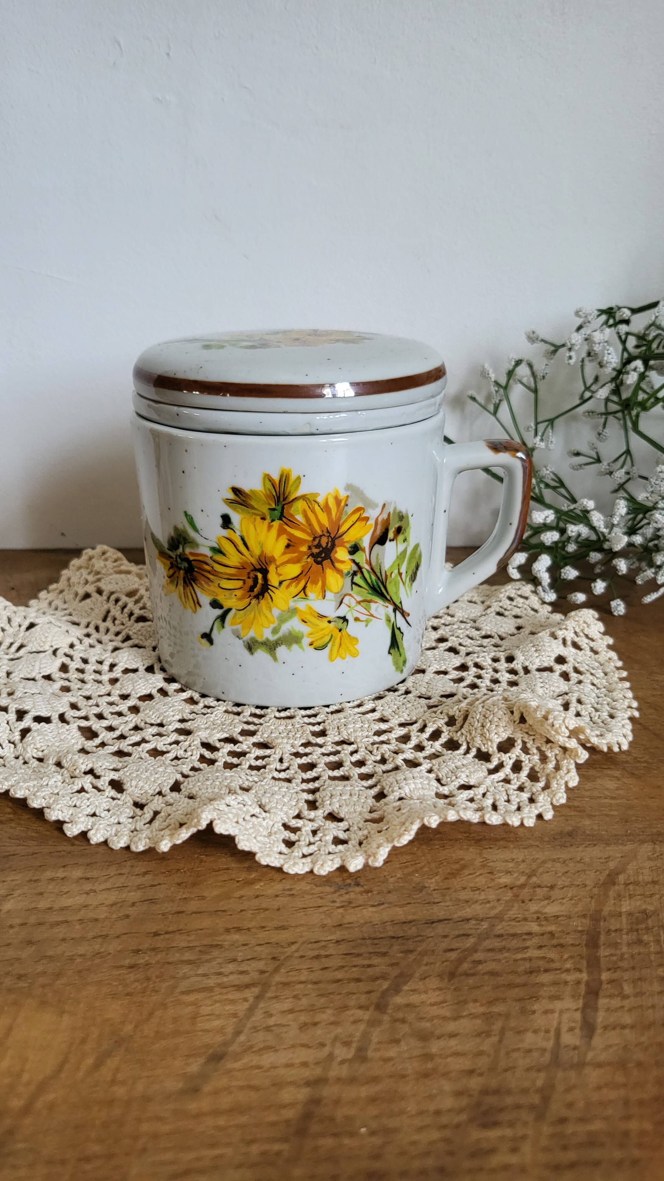 flower tea mug
