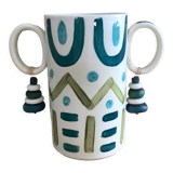 Hand-painted ceramic vase