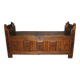 Banc coffre en chêne XVIIIe